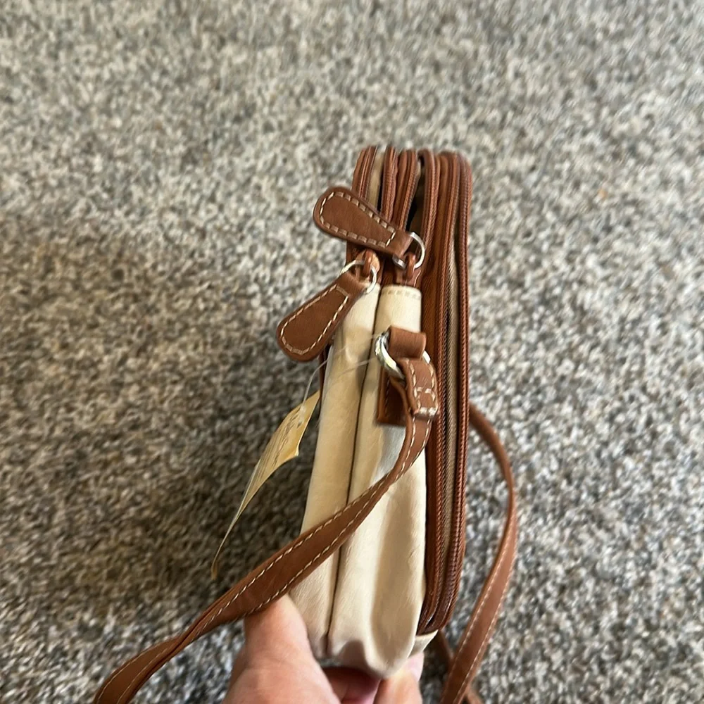 NWT Multi Sac Beige/Camel Crossbody - Picture 8 of 10